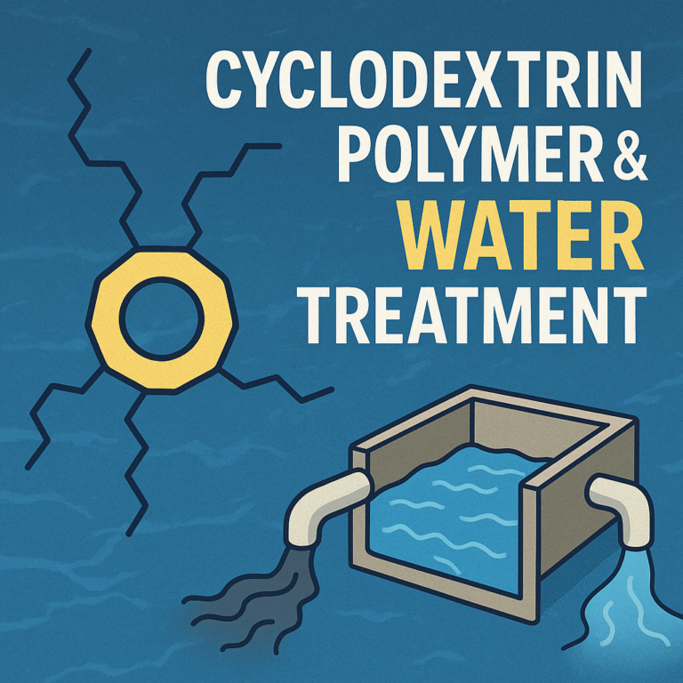 Cyclodextrin polymer in water treatment